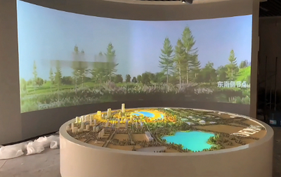 弧幕3D电子沙盘联动